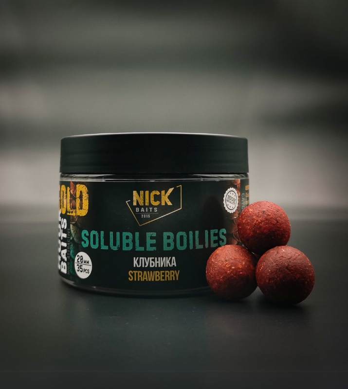 nick baits gold soluble 20 mm klubnika